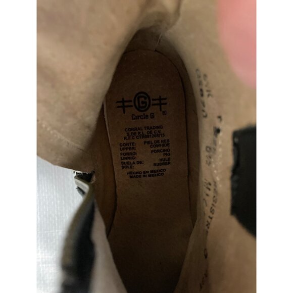 Circle G Womens LD Star Inlay & Studs Ankle Boot Booties Size 8.5M Brand New - Picture 5 of 5